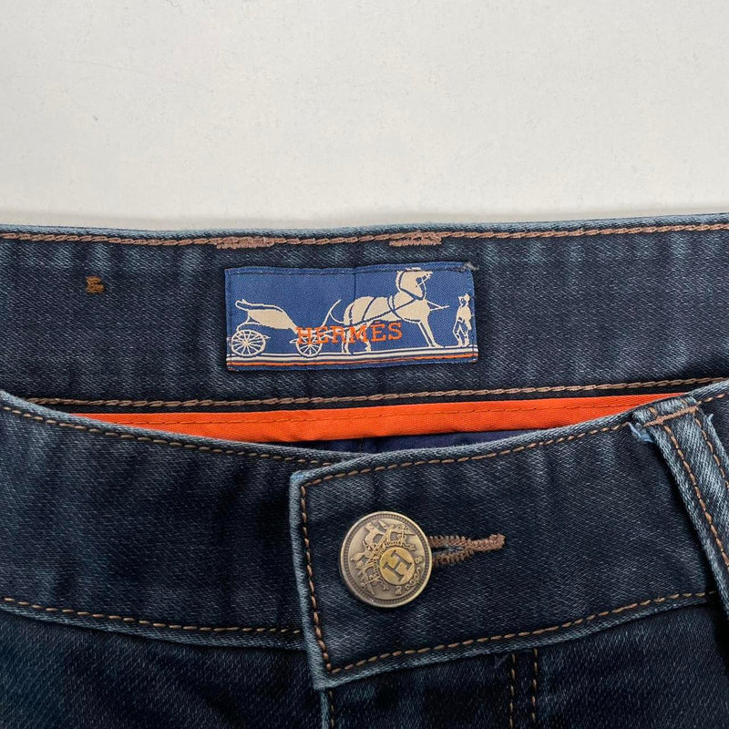 Hermes Navy Blue Slim Fit Denim Jeans