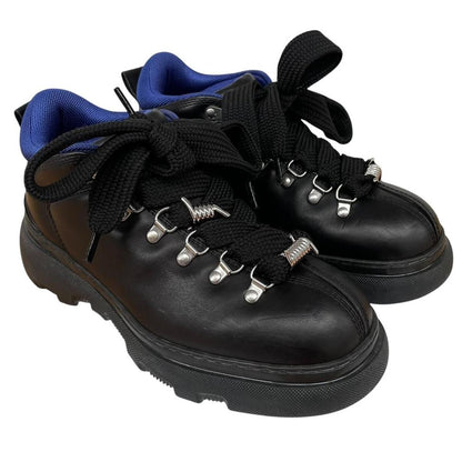 Burberry Black Trek Ankle Leather Boots