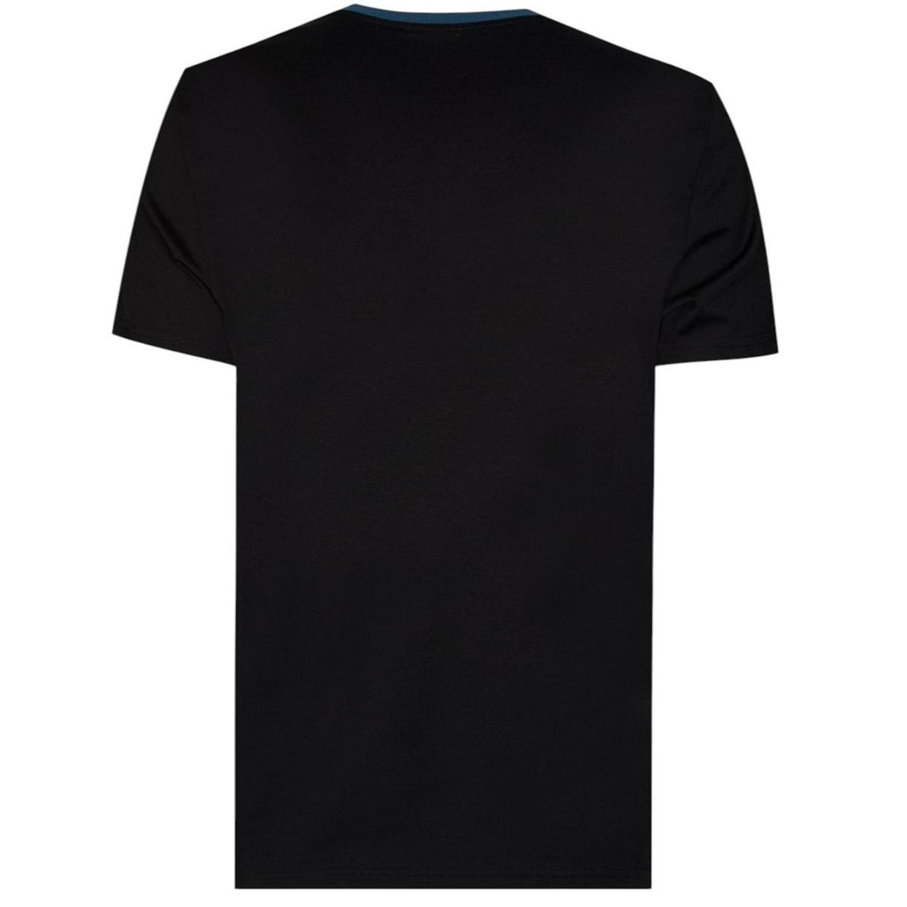 Givenchy Paris Black and Blue Text Spellout Short Sleeve T-Shirt