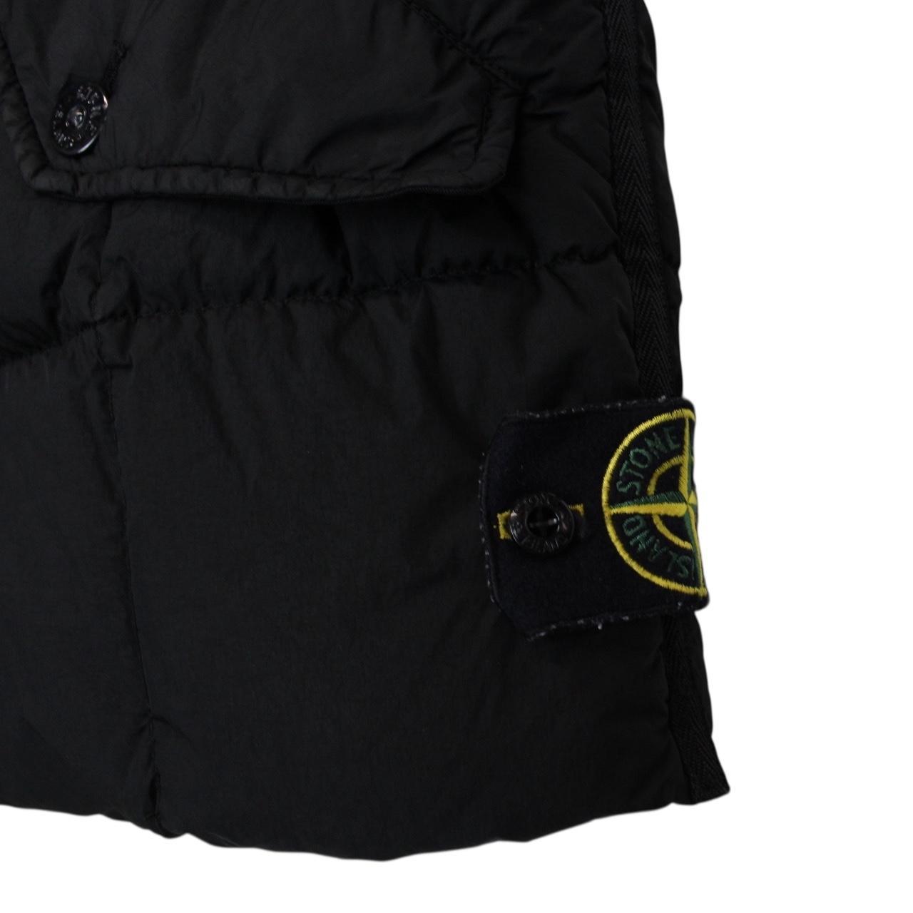 Stone Island AW 2019 Black Garment Dyed Crinkle Reps NY Down Gilet / Bodywarmer