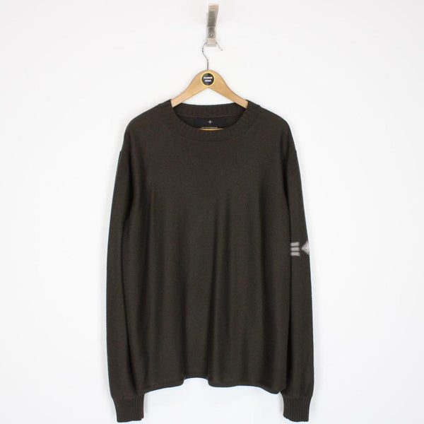 Vintage Stone Island Denims AW 2003 Khaki Brown Wool Knit Jumper