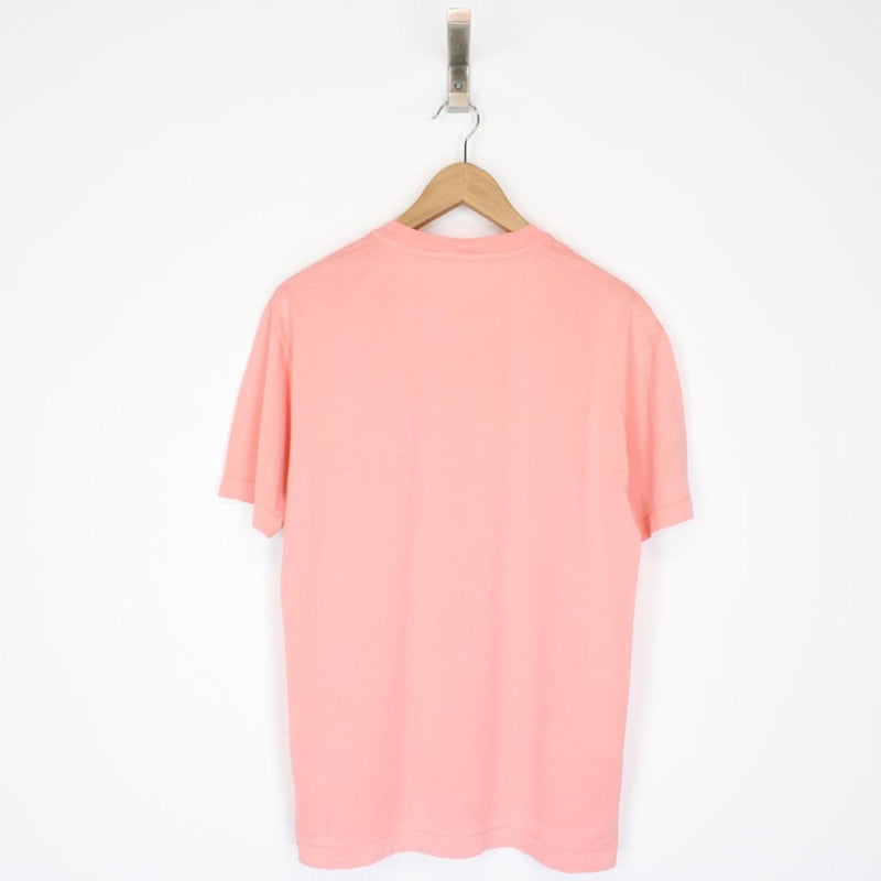 Stone Island AW 2022 Pink Short Sleeve Compass Logo T-Shirt