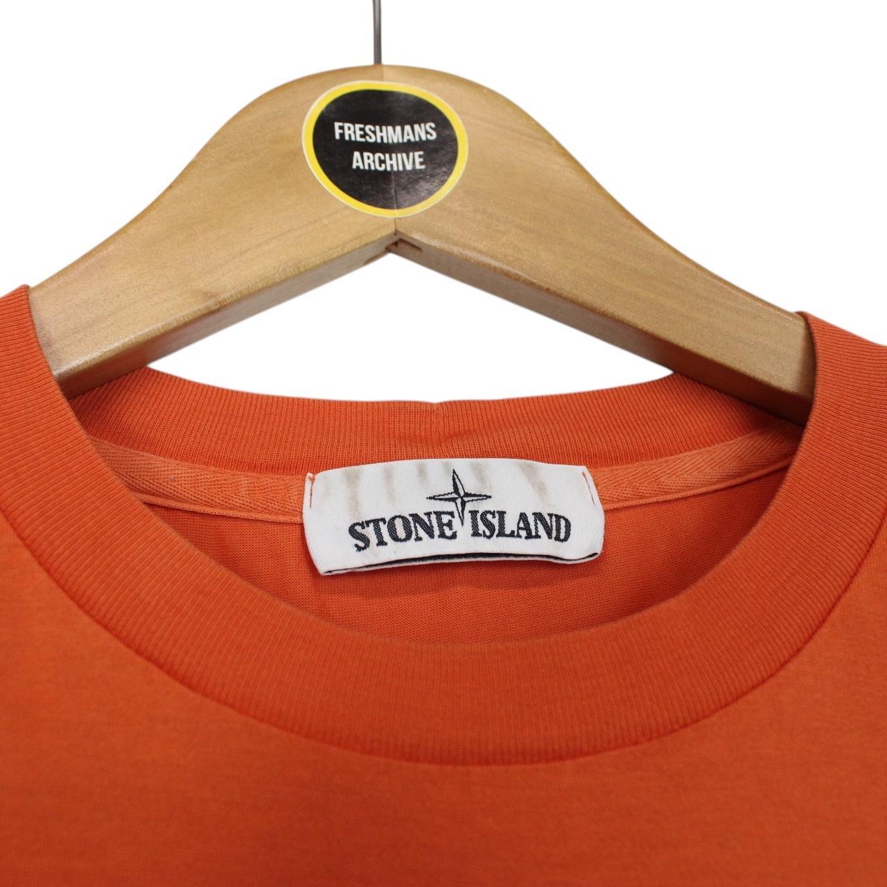Stone Island AW 2019 Orange Short Sleeve Compass T-Shirt