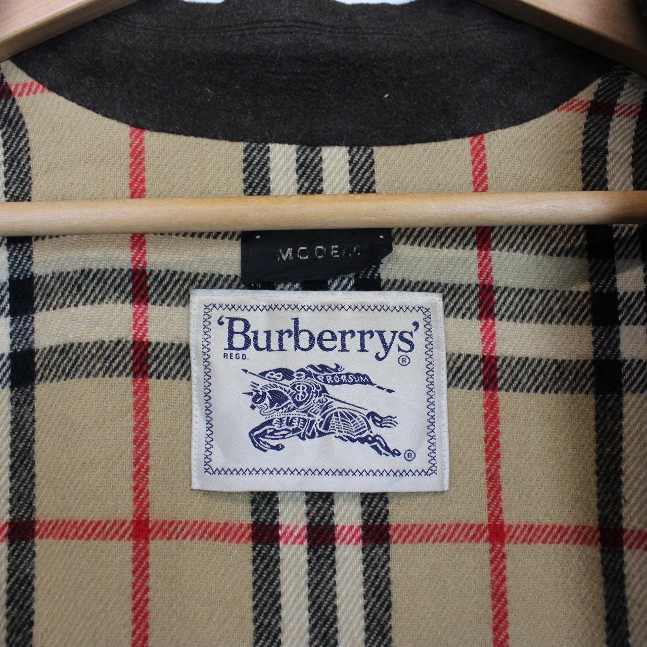Vintage 90s Burberry Khaki Green Nova Check Lined Fleece Jacket