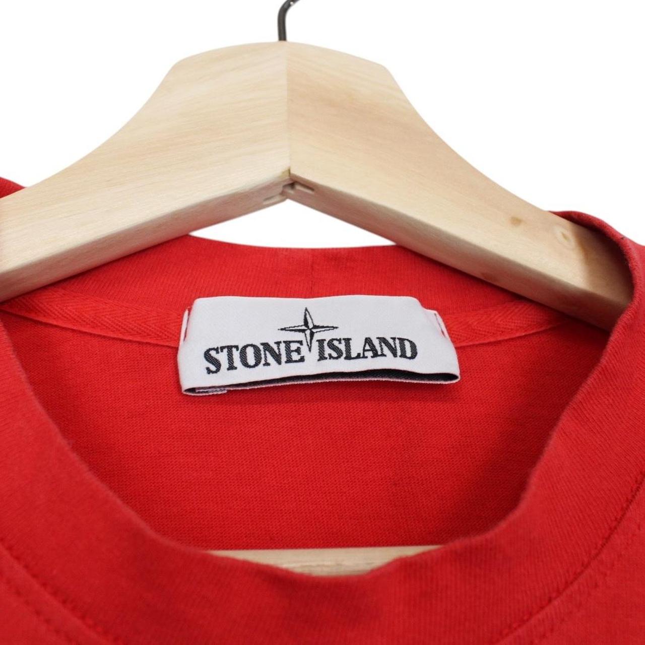 Stone Island SS 2016 Red Long Sleeve Cotton T-Shirt