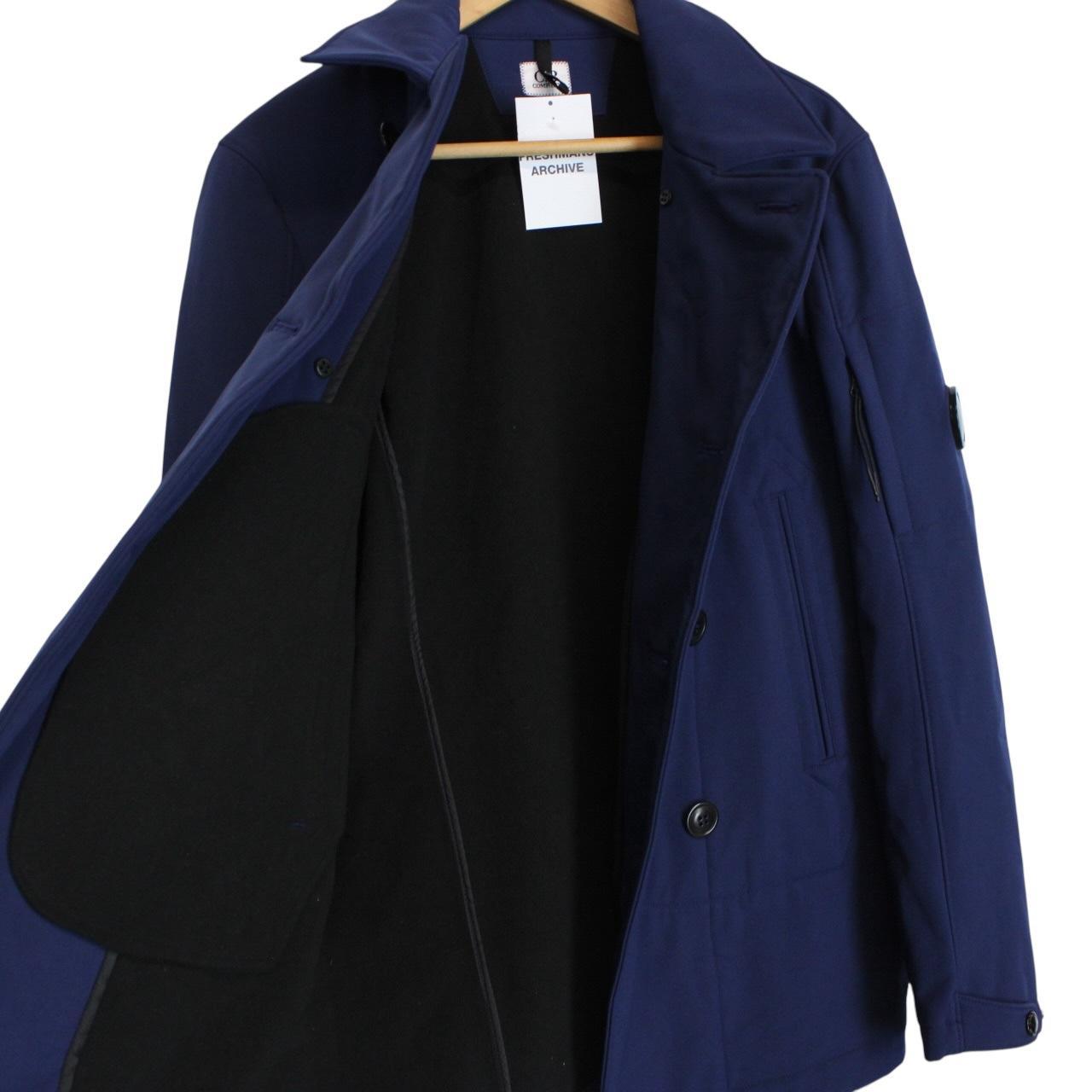 CP Company Navy Blue Lens Soft Shell Peacoat