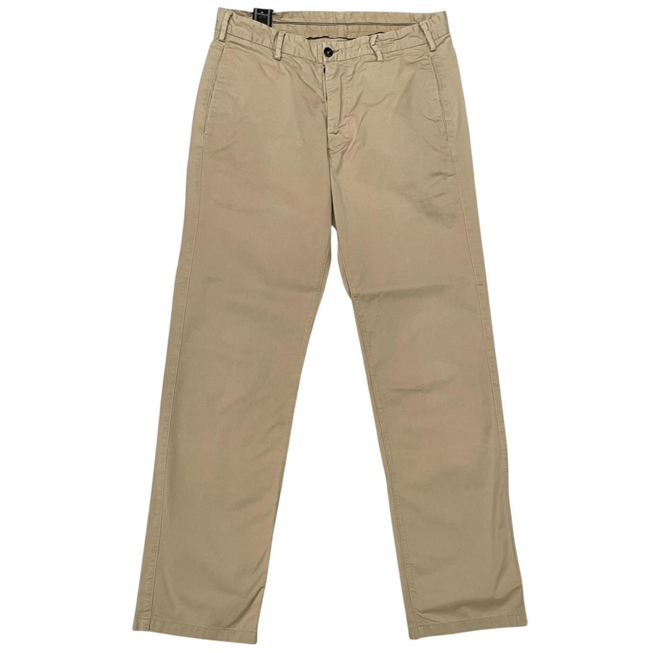 Vintage Stone Island SS 2008 Beige Straight Leg Fit Cotton Trousers