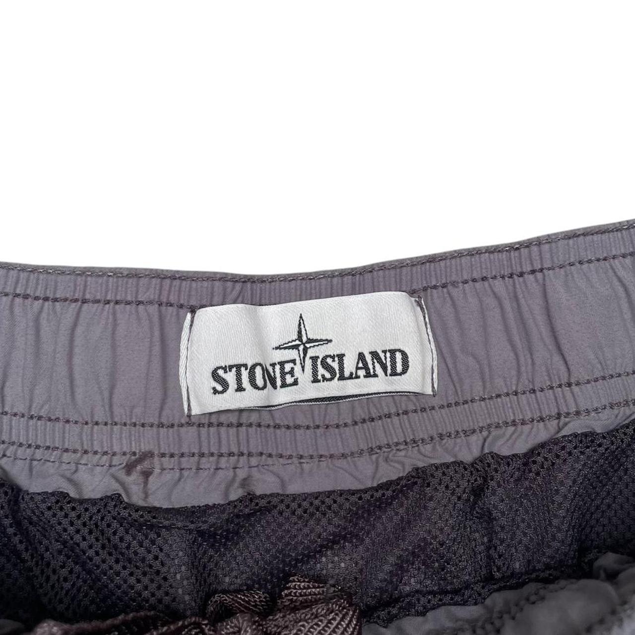 Stone Island SS 2020 Grey Brushed Nylon Swim Shorts