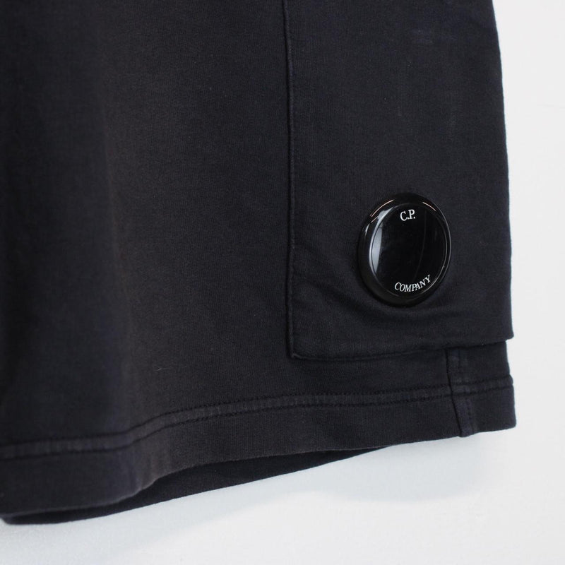 CP Company Navy Blue Cotton Lens Shorts