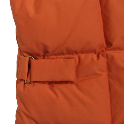Burberry London Orange Nylon Blend Down Nova Check Gilet