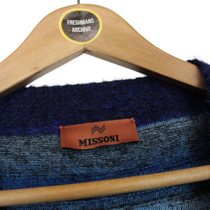 Missoni Multicoloured Button Up Alpaca Wool Blend Knit Cardigan Jumper
