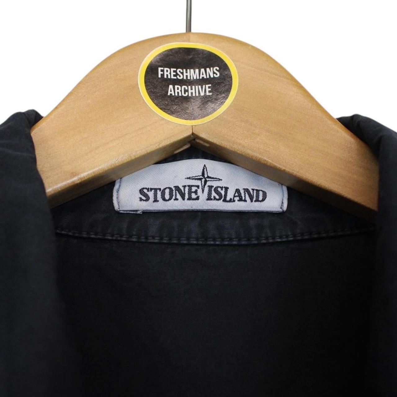 Stone Island AW 2020 Black Full Zip Cotton Overshirt Jacket