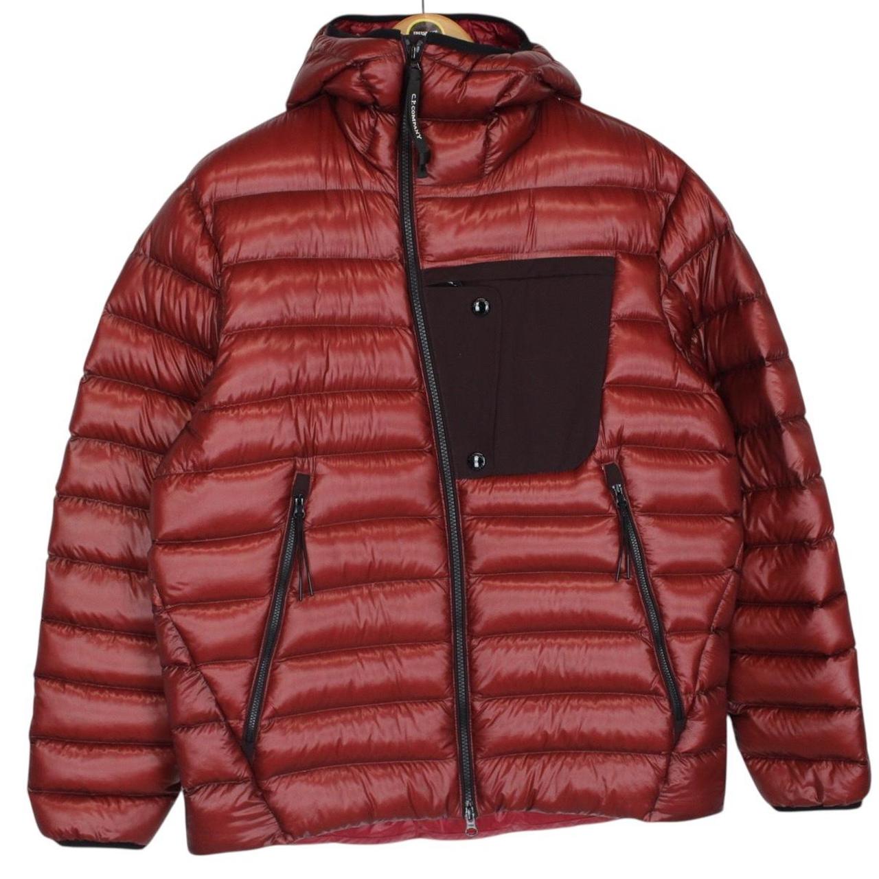 CP Company Kethcup Red DD Shell Nylon Goggle Down Jacket