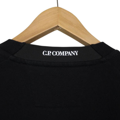 CP Company Black Cotton Lens Sweatshirt Jumper
