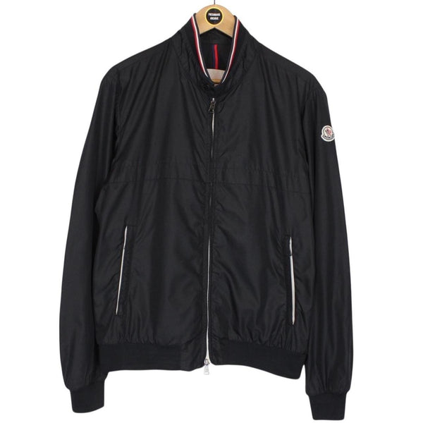 Moncler Albert Black Nylon Full Zip Bomber Jacket