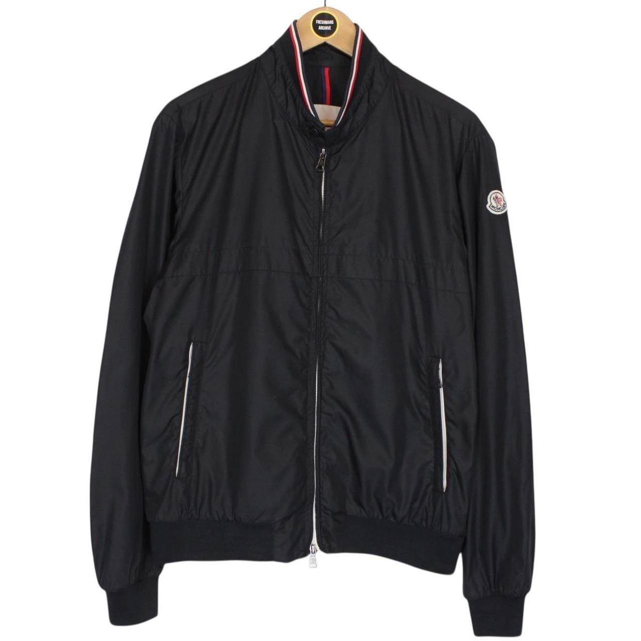 Moncler Albert Black Nylon Full Zip Bomber Jacket