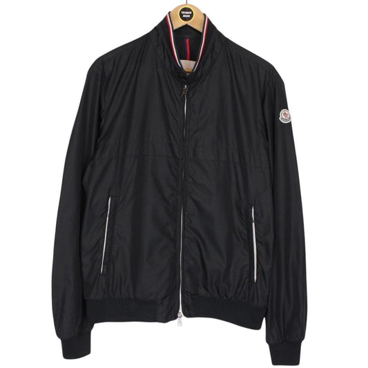 Moncler Albert Black Nylon Full Zip Bomber Jacket