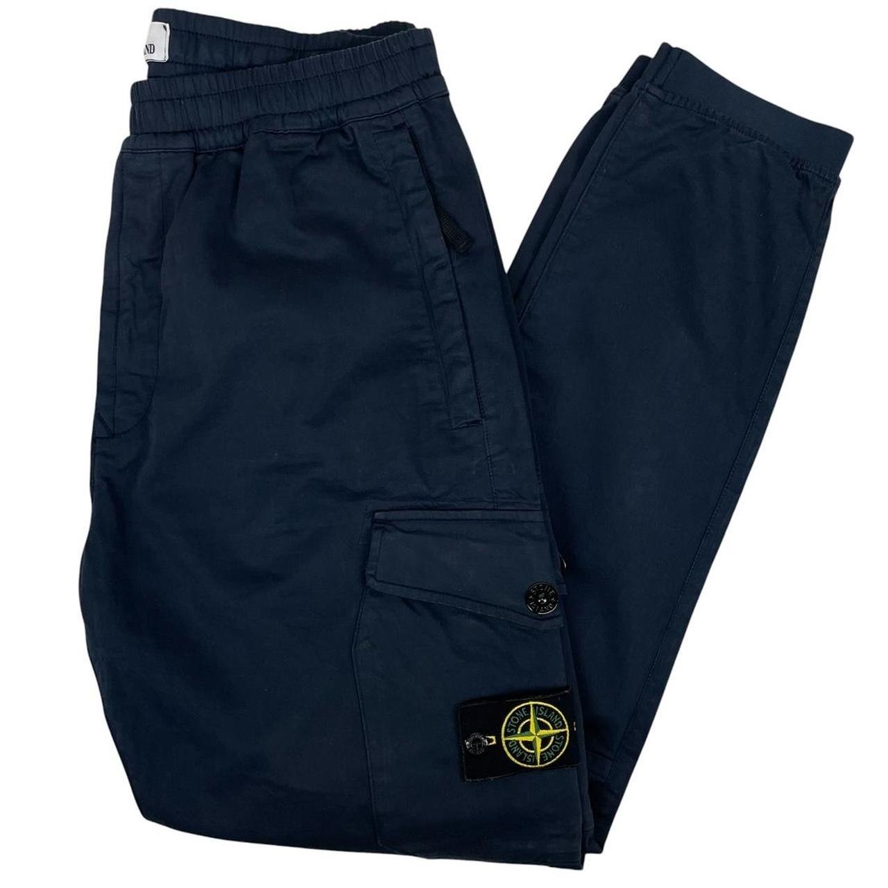 Stone Island AW 2020 Navy Blue RE-T Fit Cargo Trousers