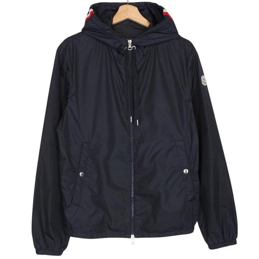 Moncler Grimpeurs Navy Blue Full Zip Nylon Windbreaker Jacket