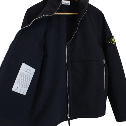 Stone Island AW 2019 Navy Blue Soft Shell-R Full Zip Jacket