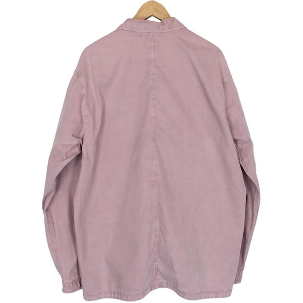 Stone Island AW 2018 Rose Pink Full Zip Cotton Overshirt Jacket