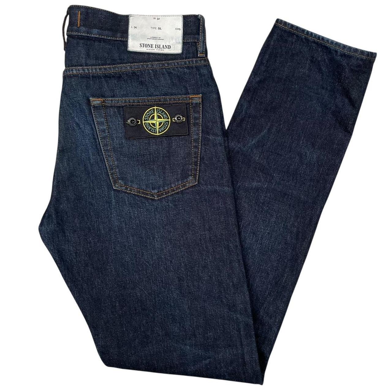 Stone Island AW 2018 Navy Blue Slim Fit Denim Jeans