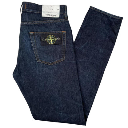 Stone Island AW 2018 Navy Blue Slim Fit Denim Jeans