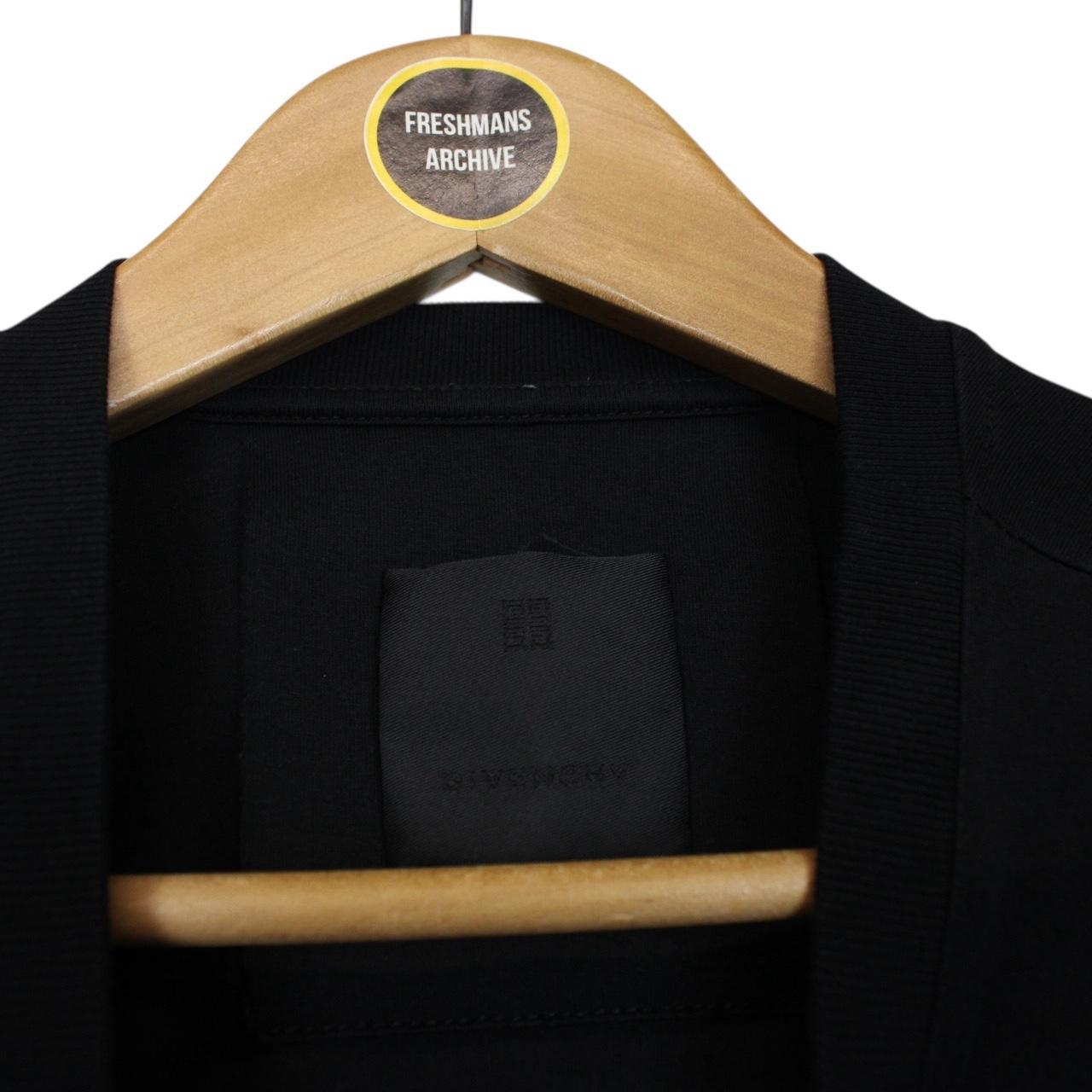 Givenchy Paris Black and White 4G Emblem Logo Short Sleeve Cotton T-Shirt