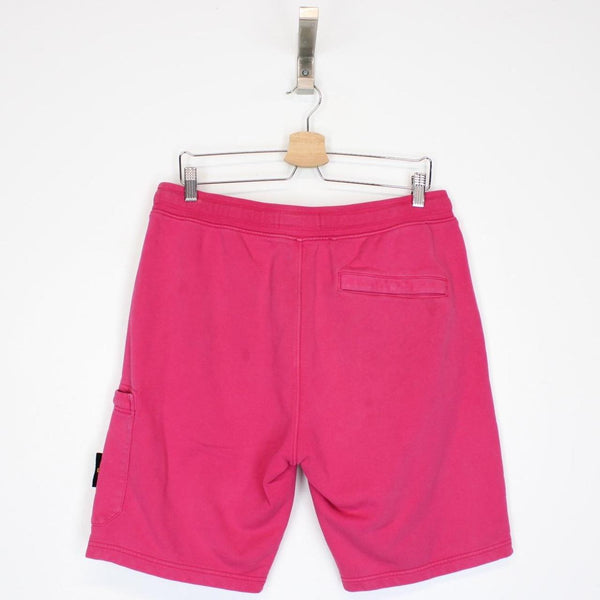 Stone Island SS 2022 Pink Cotton Jogger Shorts