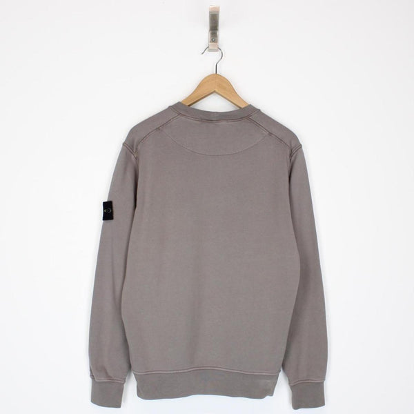 Stone Island SS 2024 Stone Grey Cotton Sweatshirt Jumper