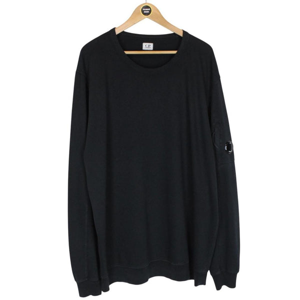 CP Company Navy Blue Goggle Lens Cotton Sweatshirt Jumper