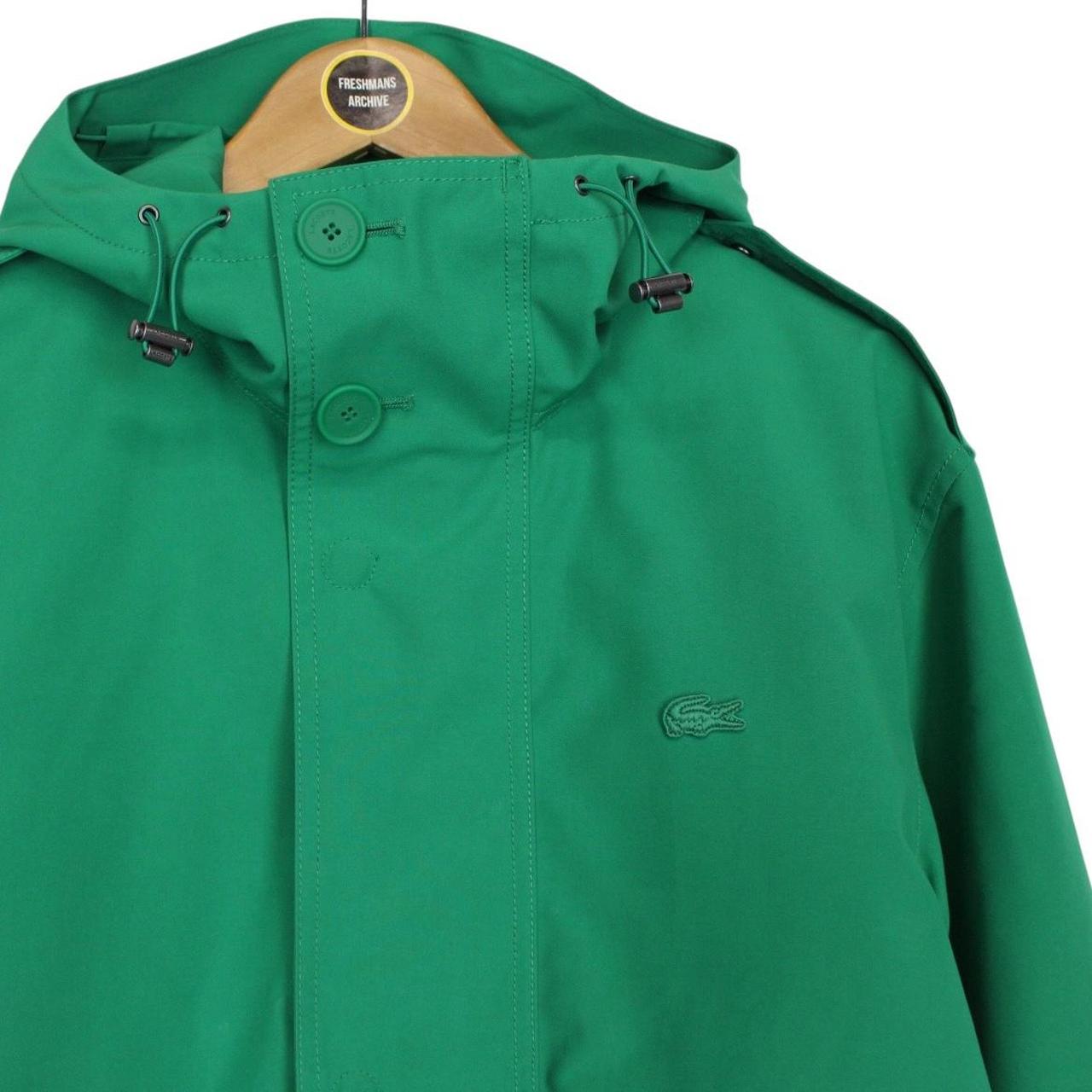 Lacoste Green Full Zip Waterproof Hooded Jacket