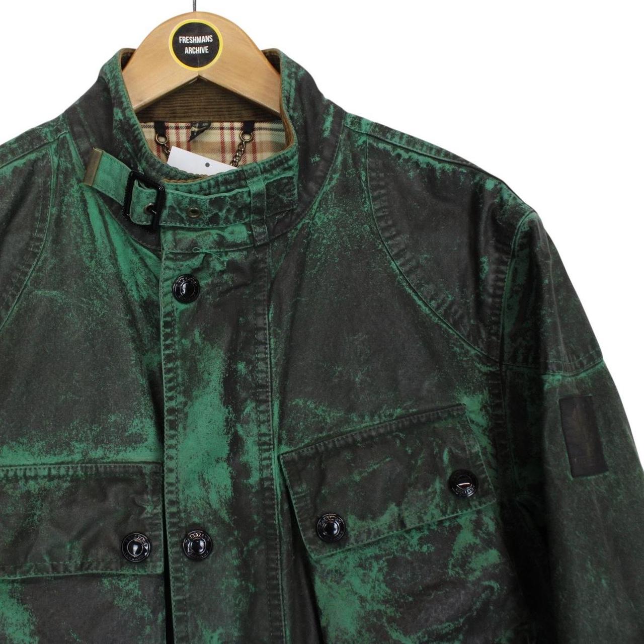 Belstaff Sammy Miller Trialmaster Green Belted Cotton Wax Jacket