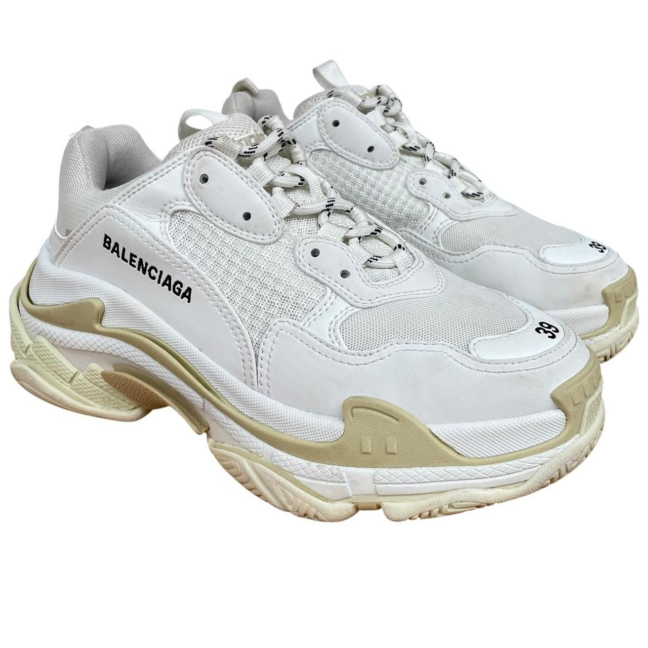 Balenciaga Triple S White Mesh Trainers