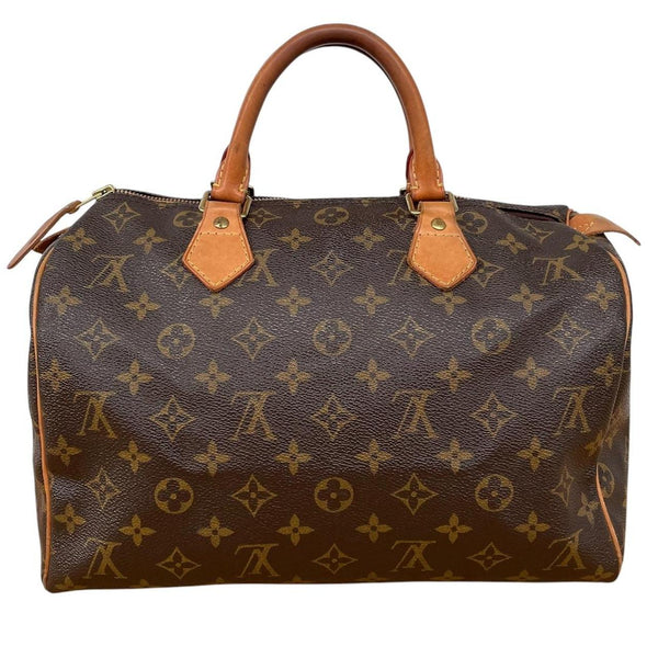 Louis Vuitton 2012 Speedy 30 Brown and Beige Monogram Coated Canvas Bag