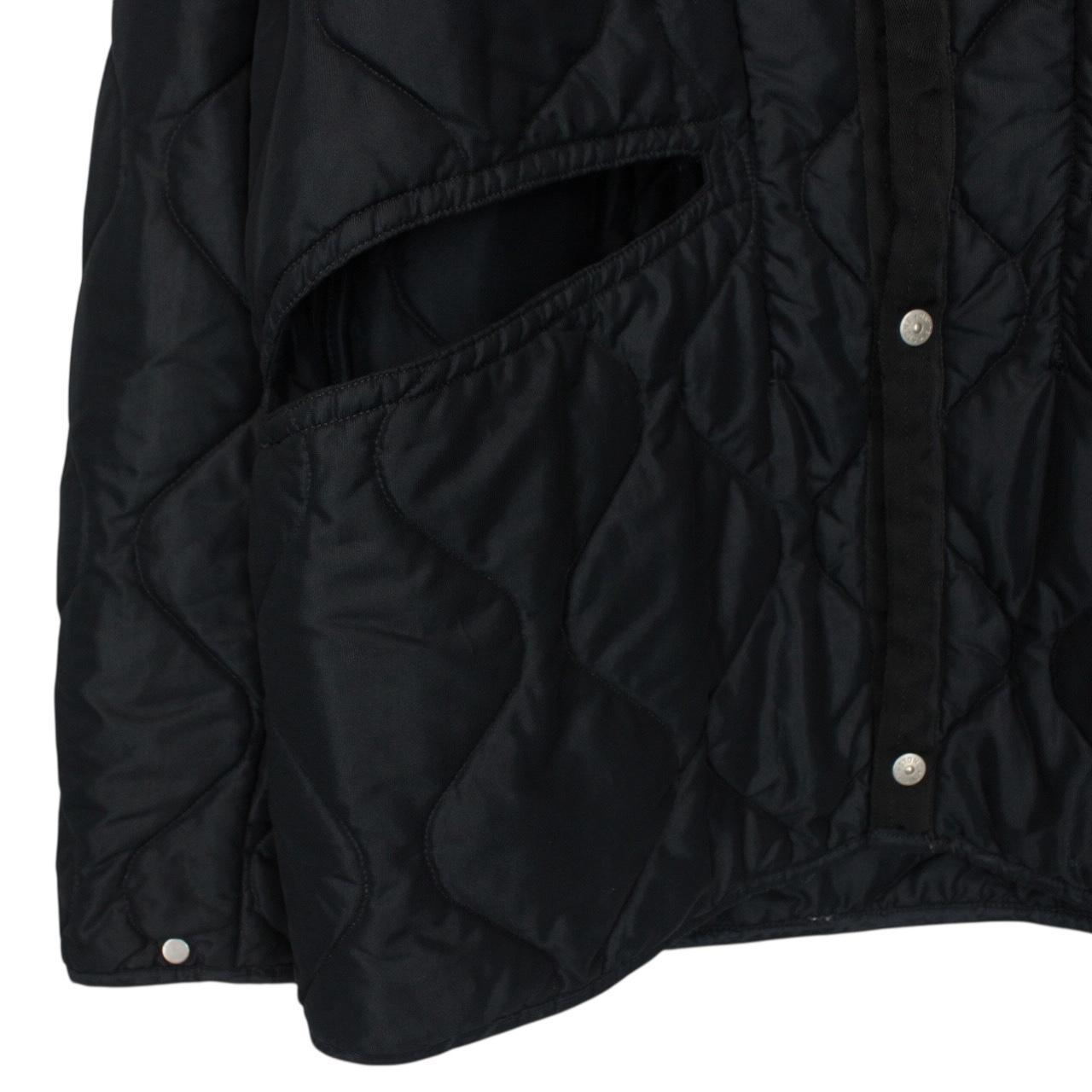 Vintage Stone Island AW 1999 Green Edge Badge Navy Blue Nylon Quilted Jacket