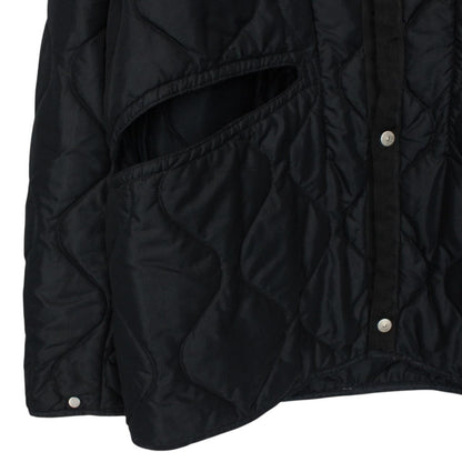 Vintage Stone Island AW 1999 Green Edge Badge Navy Blue Nylon Quilted Jacket