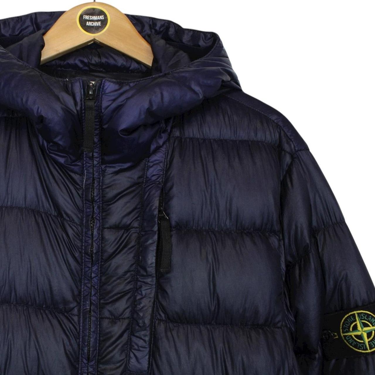 Stone Island AW 2014 Navy Blue Garment Dyed Down 26 GR x SQM_N Puffer Jacket