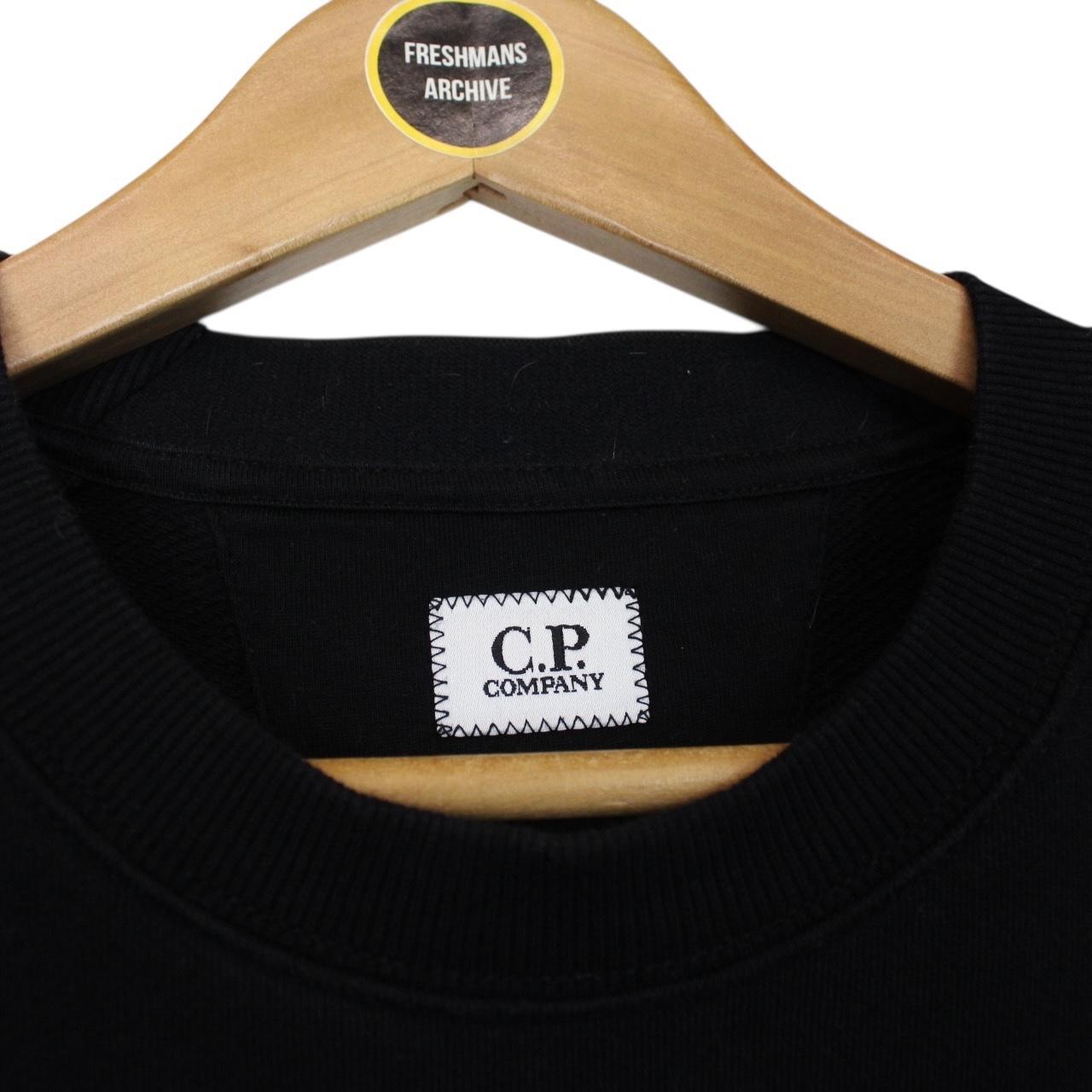 CP Company Black Goggle Lens Cotton Sweatshirt Jumper