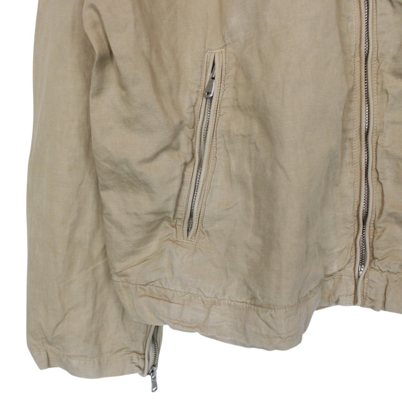 Vintage CP Company SS 2006 Beige Full Zip Multi Pocket Cotton Lino Flax Goggle