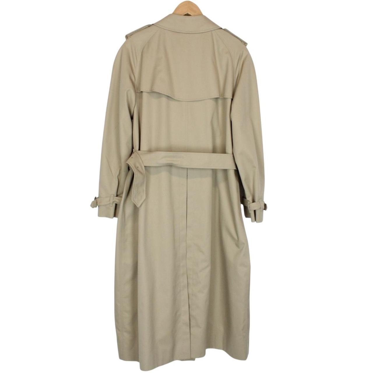 Vintage 90s Burberry Tan Brown Double Breasted Belted Trench Coat