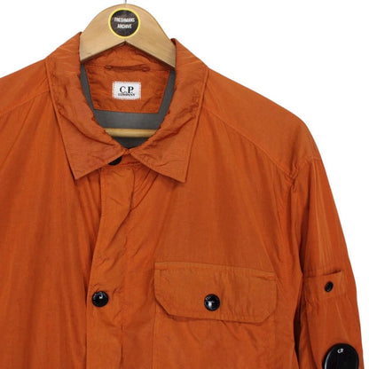 CP Company Orange Full Zip Chrome Nylon Garment Dyed Lens Jacket