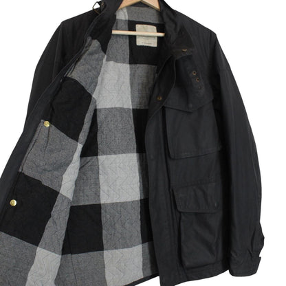 Vintage Thomas Burberry Navy Blue Multi Pocket Cotton Wax Jacket