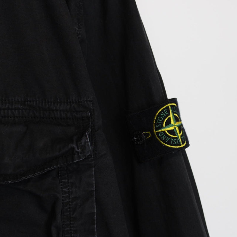 Stone Island SS 2019 Black Full Zip Cotton Overshirt Jacket