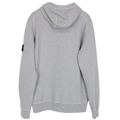 Stone Island AW 2021 Grey Cotton Hoodie Jumper