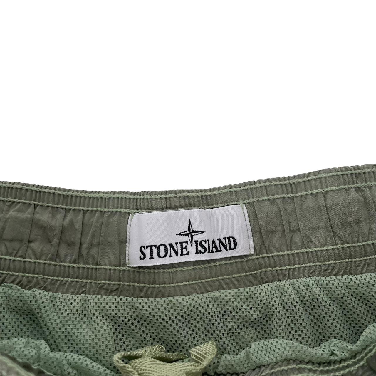 Stone Island Green Nylon Metal Swim Shorts