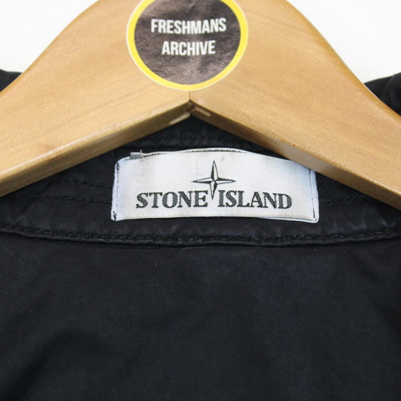 Stone Island AW 2017 Navy Blue David-TC Button Up Coat