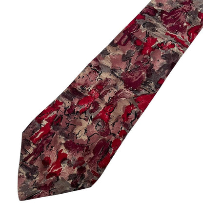 Vintage Christian Dior Multicoloured Abstract Silk Tie
