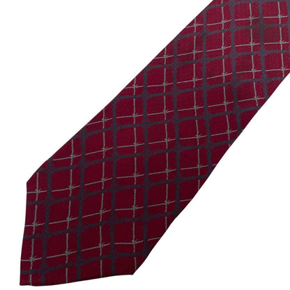 Vintage Giorgio Armani Burgundy Silk Tie