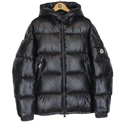 Moncler Ecrins Black Full Zip Hooded Down Jacket